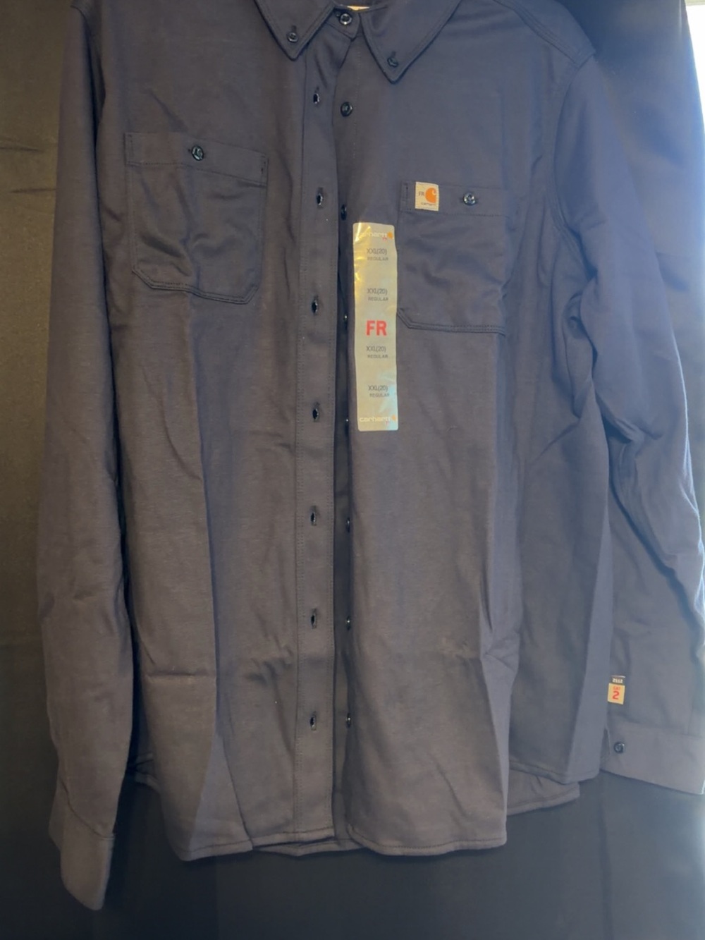 Carhartt Navy Men’s FR Utility Shirt Jacket